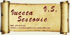 Vuceta Šestović vizit kartica
